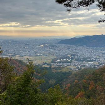 大覚寺が見える