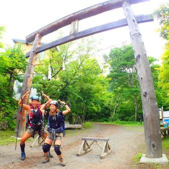 脚のダメージ🩹を抱えながらも登山口⛩️