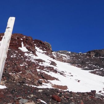 直下の直登
雪柔らかく登り難い😅