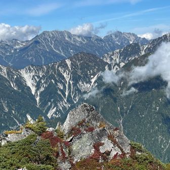 山の名前が、もっと分かれば😓
真ん中奥は剱岳⁈