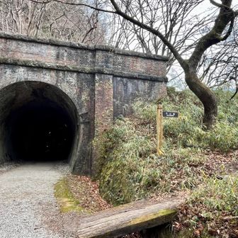 行きは2号トンネルの脇から中山道へ入りました