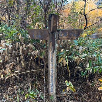 案内標識、少し古びています。