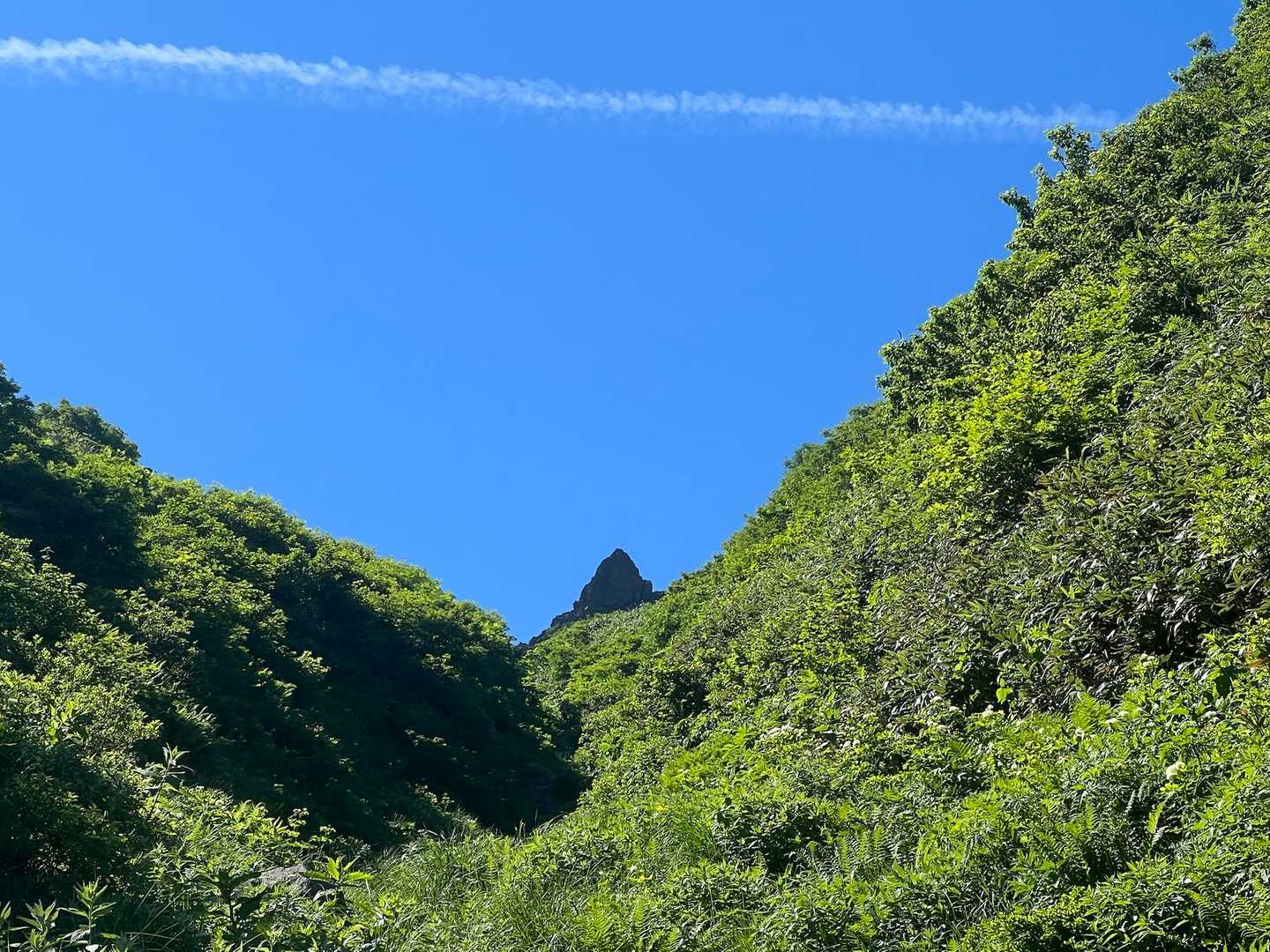 岩木山の槍が見えます。
北アルプスの槍ヶ岳にふとずだなぁ！
（津軽弁です。笑。）

この場所は、岩木山の「槍見」です。笑。