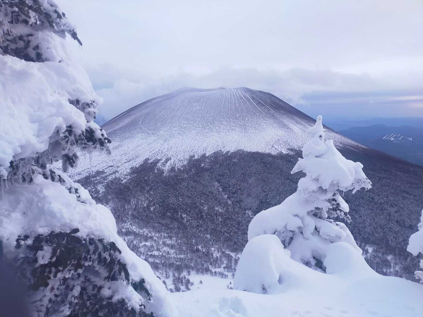黒斑コース登山口-車坂山-トーミの頭 往復コースの写真