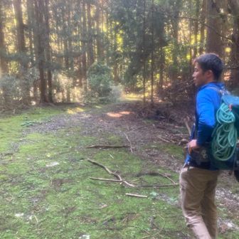 登山道が終わり林道に出ました。

お疲れ様でした〜。