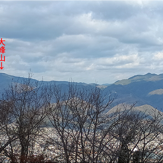 筆影山山頂の展望台から北を望む。
