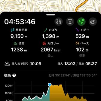 日陰山までの急登がえぐかったw