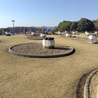 配水池花壇はメンテ中