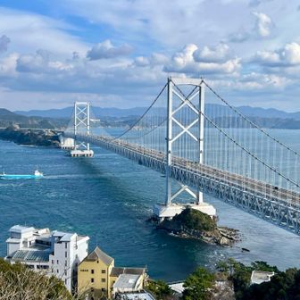 本四の橋🌉の魁、大鳴門橋。かっこいい😎