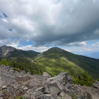 西岳から編笠山