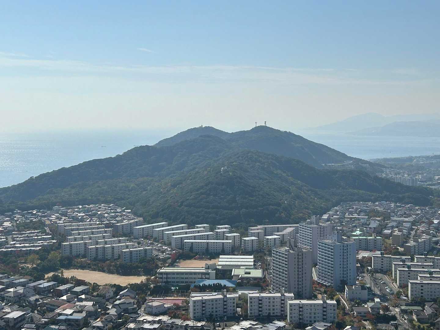 あの山から下りてきました