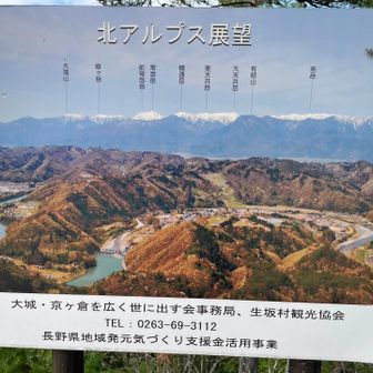 常念山脈が一望できるようです