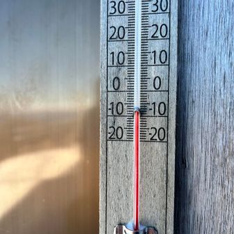 ヒュッテマイナス8°ぐらいかな