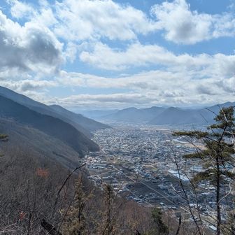 久保峰から見た五里ヶ峯方面
左側にいくつも山が連なっていますが、まだまだこれを越えて行きます💦
先は長いなあと実感しました😅