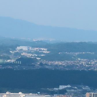 伊賀上野城の天守が見えるらしいけど…霞んで確認できず! 残念