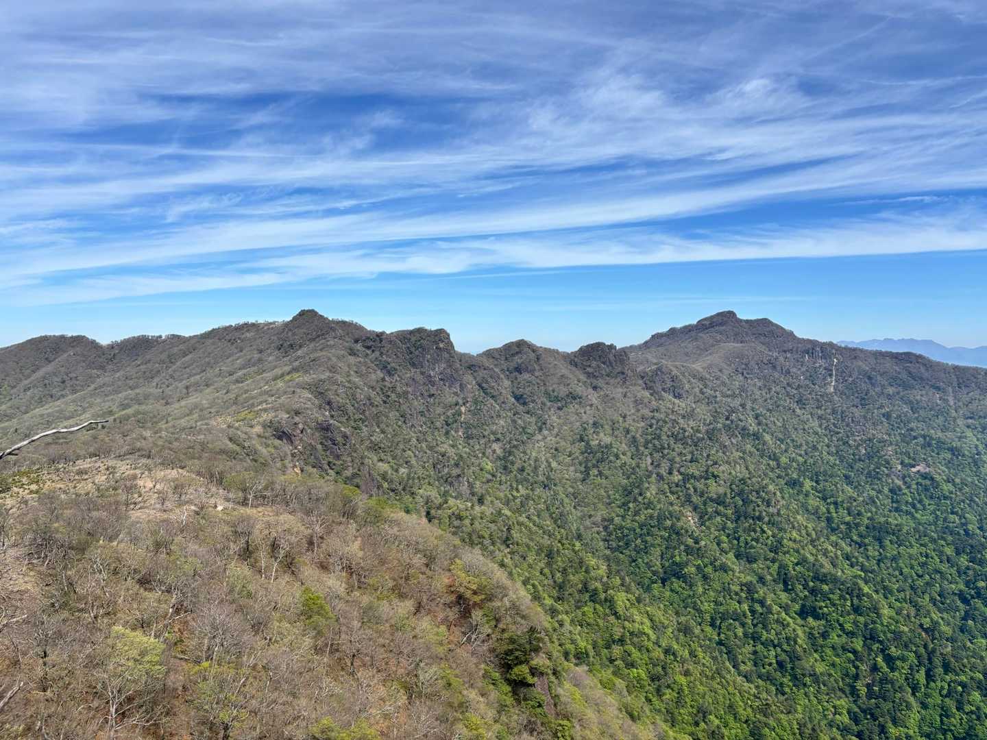 尾平トンネル登山口-尾平越-古祖母山-障子岳 往復コースの写真