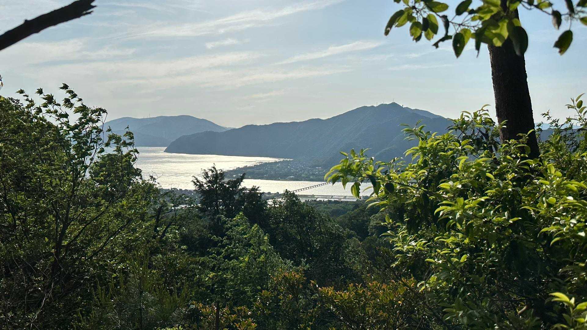 朝陽に輝く✨由良川
ルートで唯一見えた景色
