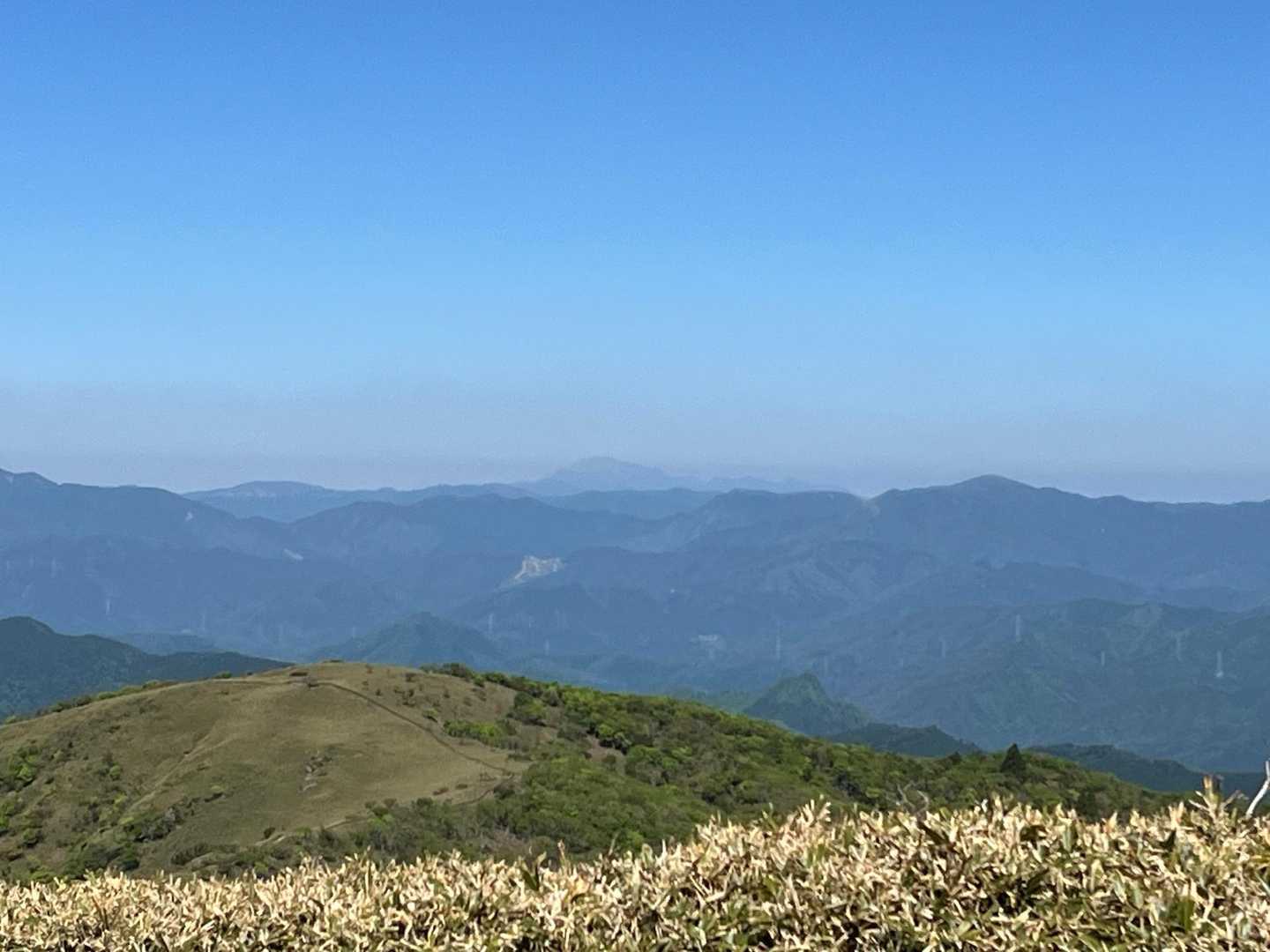 大山が見えました