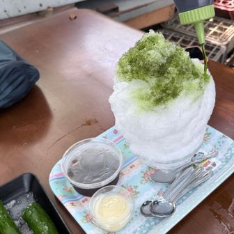 ここにきたらかき氷食べなきゃ