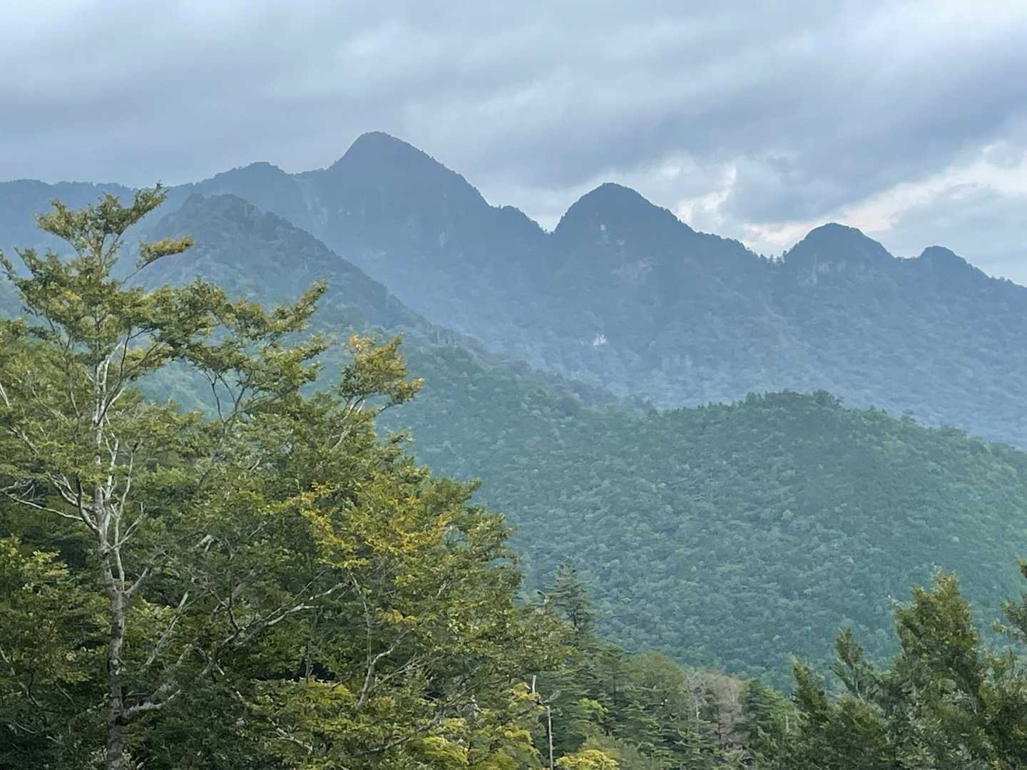 七曜岳と大普賢ファミリー