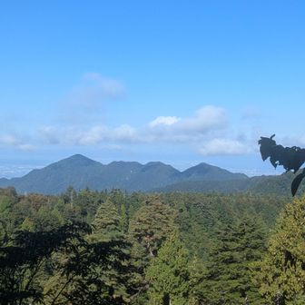 大日平手前の登山道から振り返ると大辻山