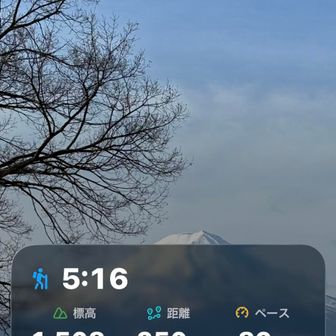 5:52登山開始。　標高1508m