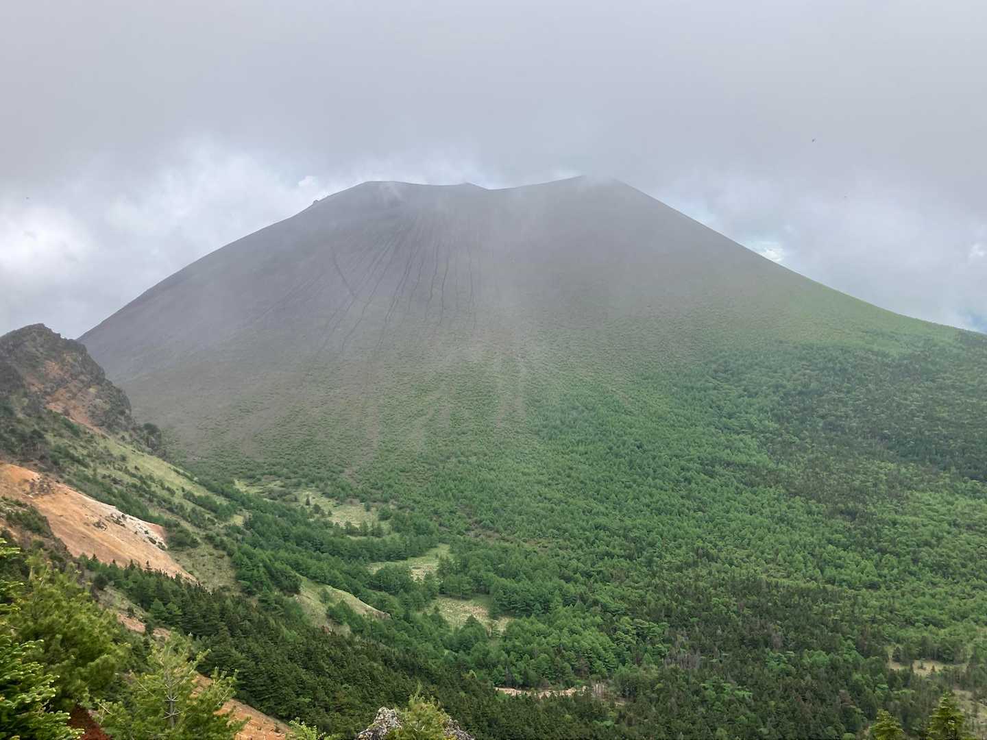 黒斑コース登山口-車坂山-賽の河原-前掛山-Jバンド-鋸岳 周回コースの写真