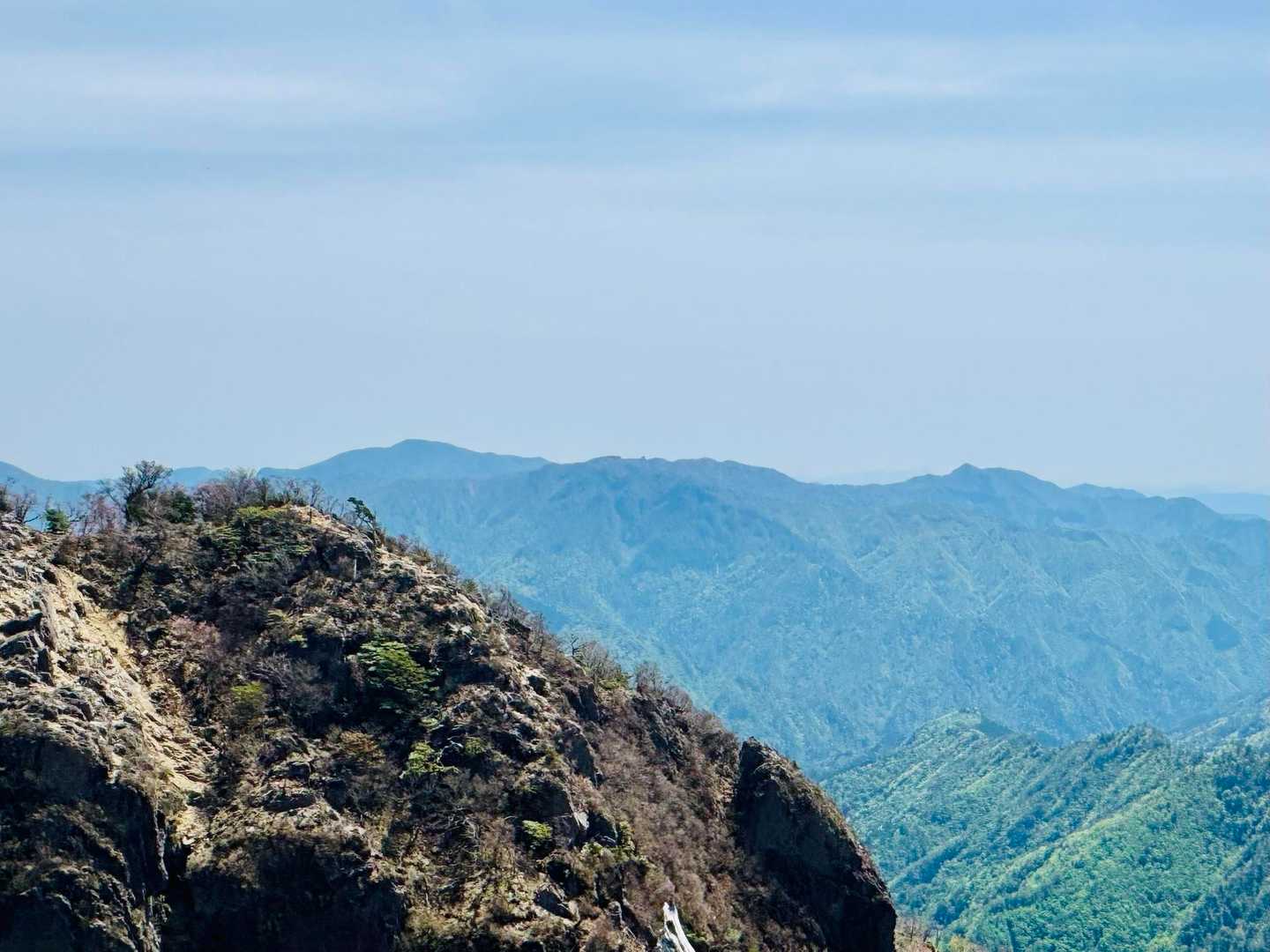 本傾山から後傾山