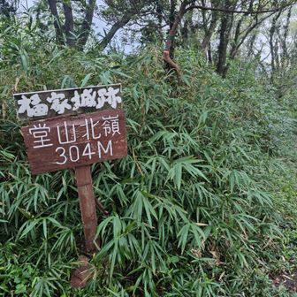 304の堂山北嶺 到着