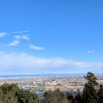 古墳からの眺望は👍