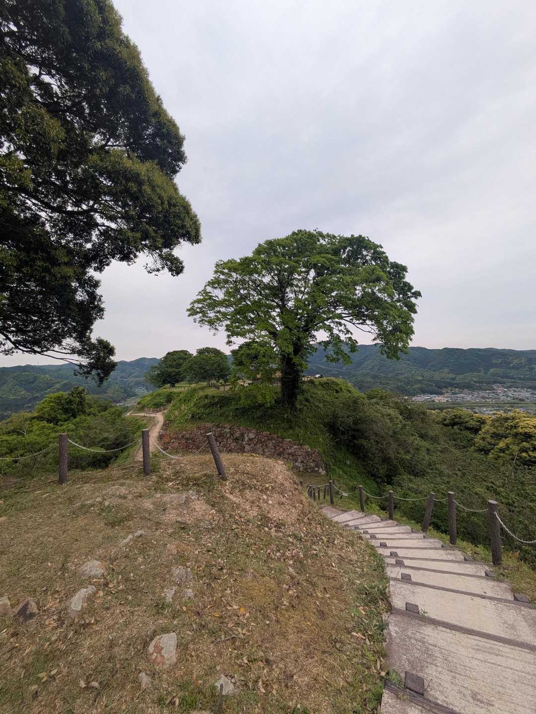 二の丸跡、本丸跡は広々として、見晴らしの良い場所でした。