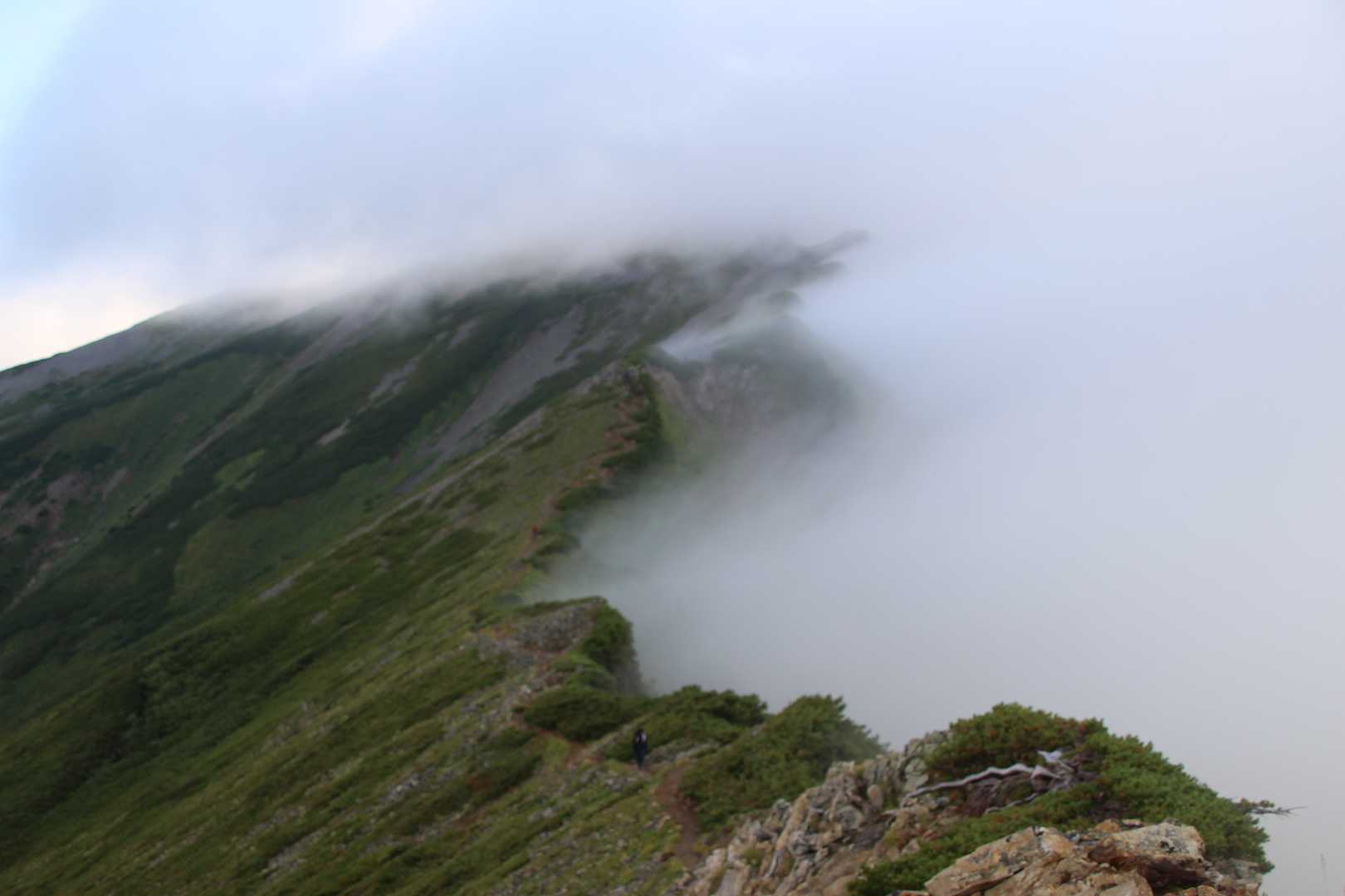 五竜岳-北尾根の頭-鹿島槍ヶ岳-鹿島槍ヶ岳-布引山 縦走コースの写真