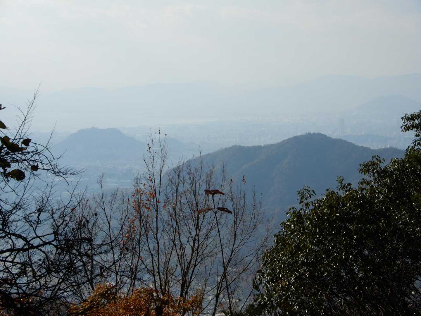 展望所　手前は日浦山？