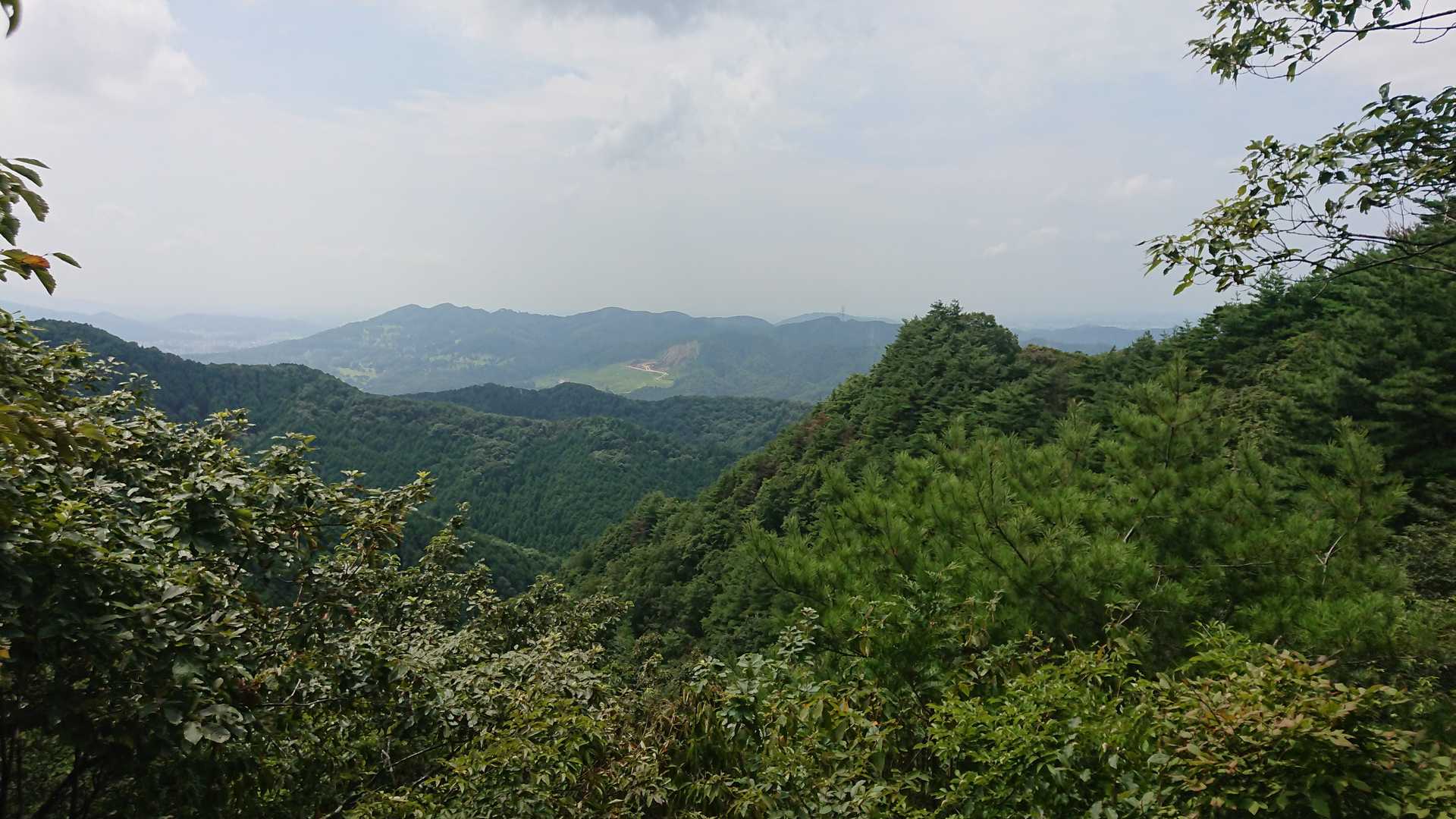 栗生コース分岐点からの眺め