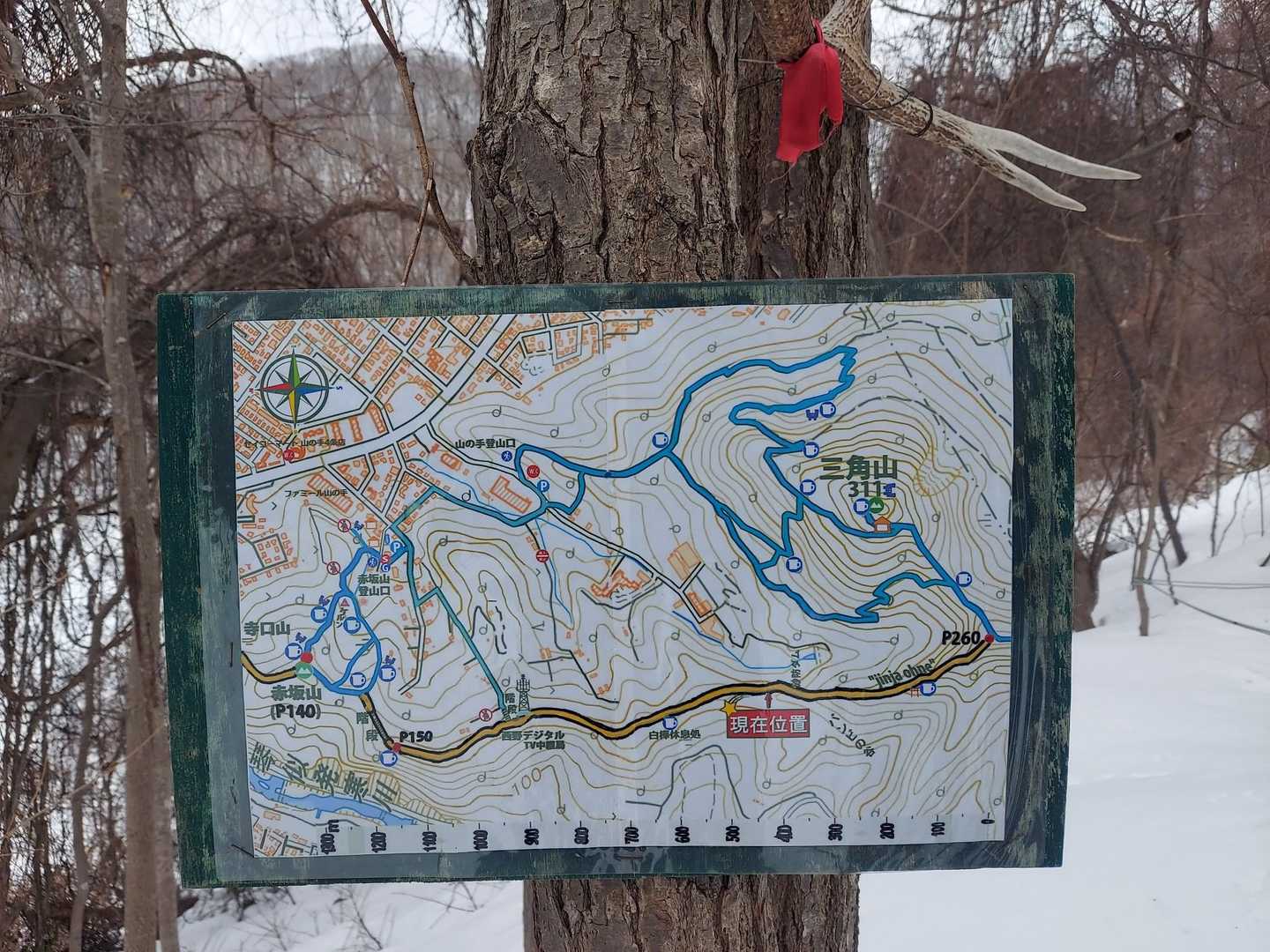 ありがたい散策路地図。