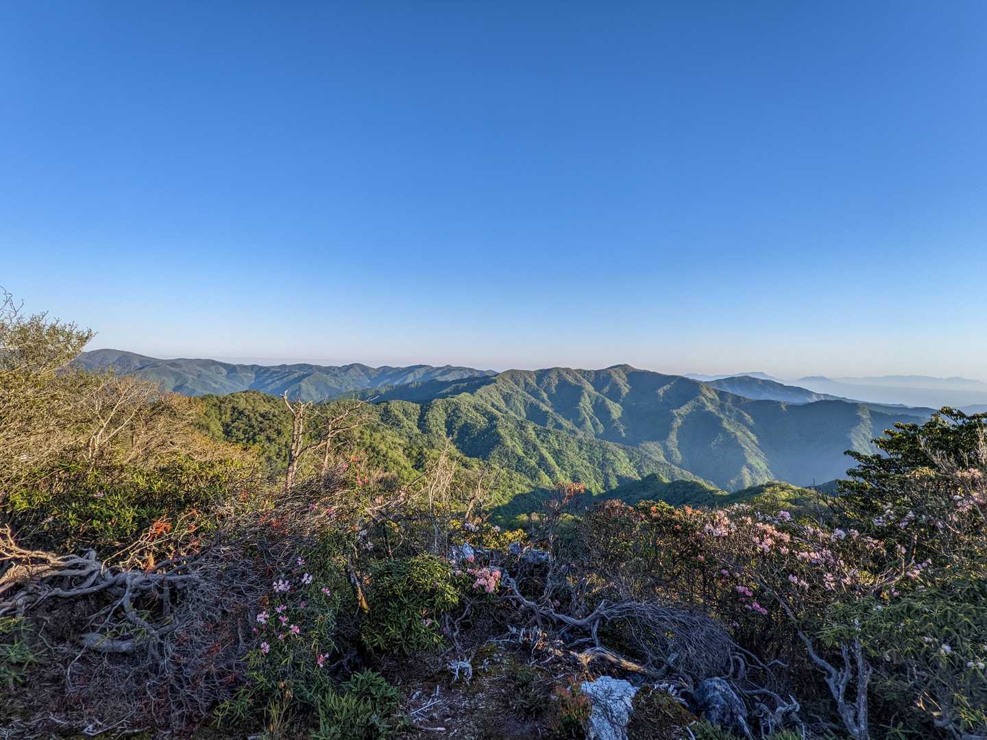 扇山より霧島方面を望む。
歩いたな～