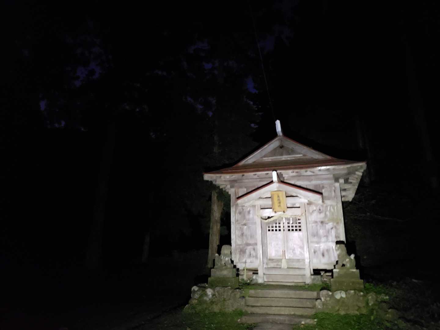 安定の暗さの鳥坂神社
