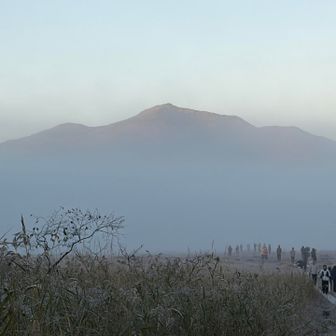 至仏山に、陽があたり始めた🌅