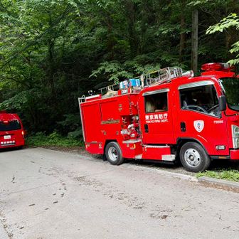 　東京消防庁の消防車

登山者が世界一なので緊急出動も多いですね