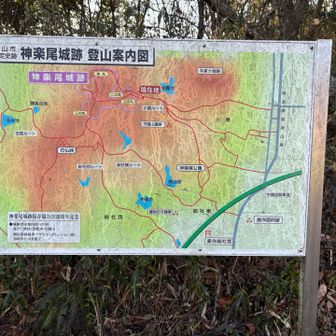 山頂には神楽尾城跡があるのね🙄