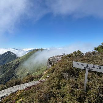 前日に讃岐富士でお会いした西条在住の方からおすすめされた山に到着
期待どおり眺めが最高だけど父なのか乳なのかが気になる