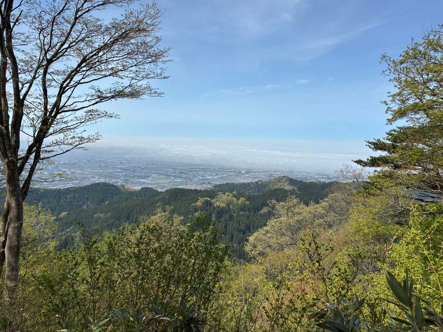 日本海方面
海の上が雲海みたいになっている不思議な現象
