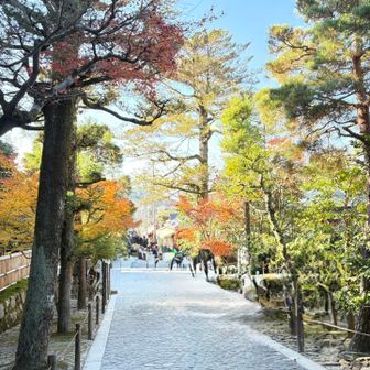 大文字山を無事終えて
ココは銀閣寺！