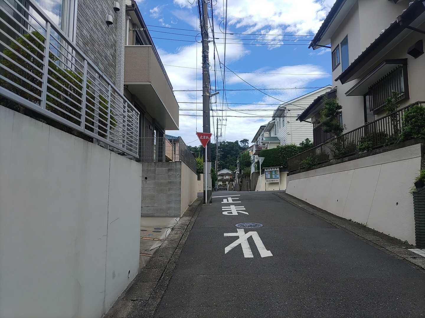 しばらく住宅街を歩いて…