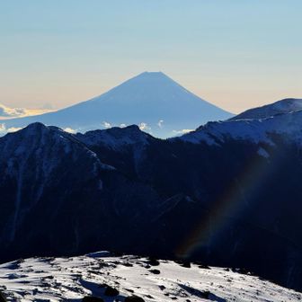 シルエット富士