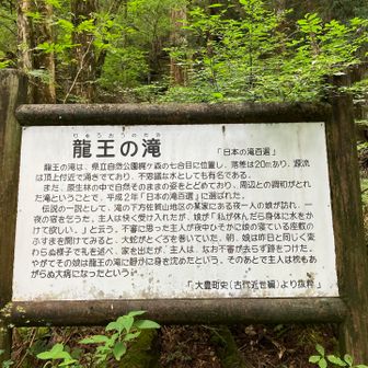 龍王の滝　説明板