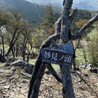 妙見ノ頭⛰️1980㍍
ここのピーク登ったのは初めて