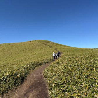 分岐から登山者、増えて来た