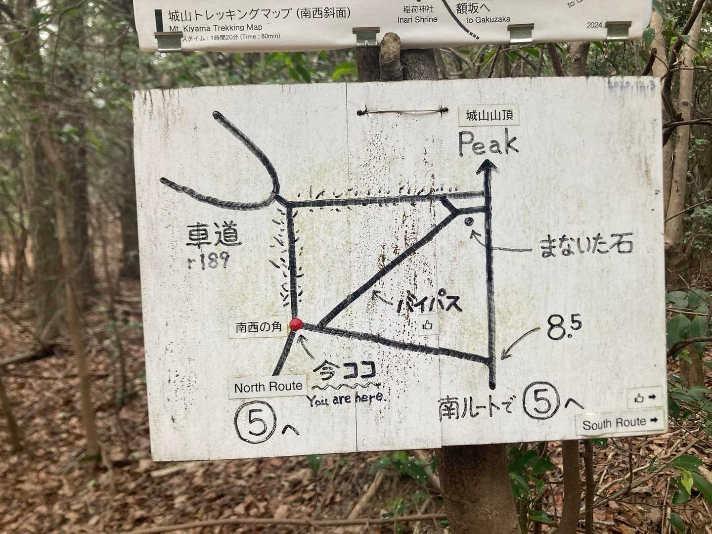城山登山口-地蔵堂-城山 往復コースの写真