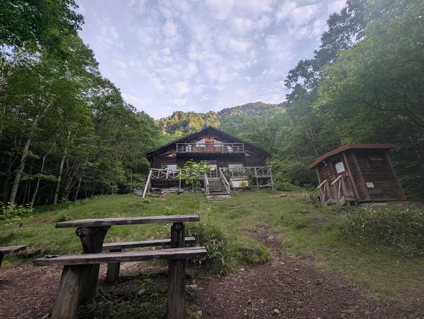 庚申山荘に着きました